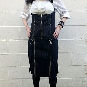 Lipservice Gangsta Pranksta Pinstripe Outfit RARE! Sold out!